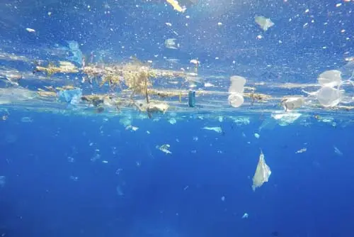 Plastic sea pollution
